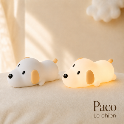 Veilleuse Compagnon™ KIDOLEE Paco le chien silicone