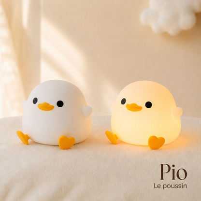 Veilleuse Compagnon™ KIDOLEE Pio le poussin silicone